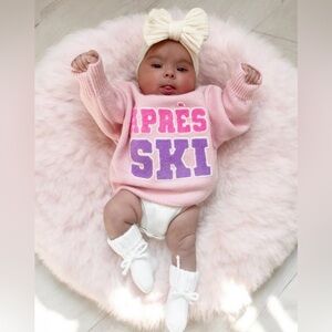 Spearmint Love Knit Sweater, Apres Ski Pink